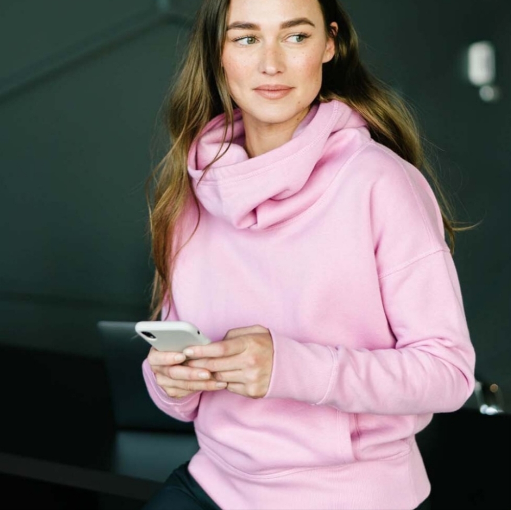 Zyia Oh So Soft Mauve Sweatshirt size S